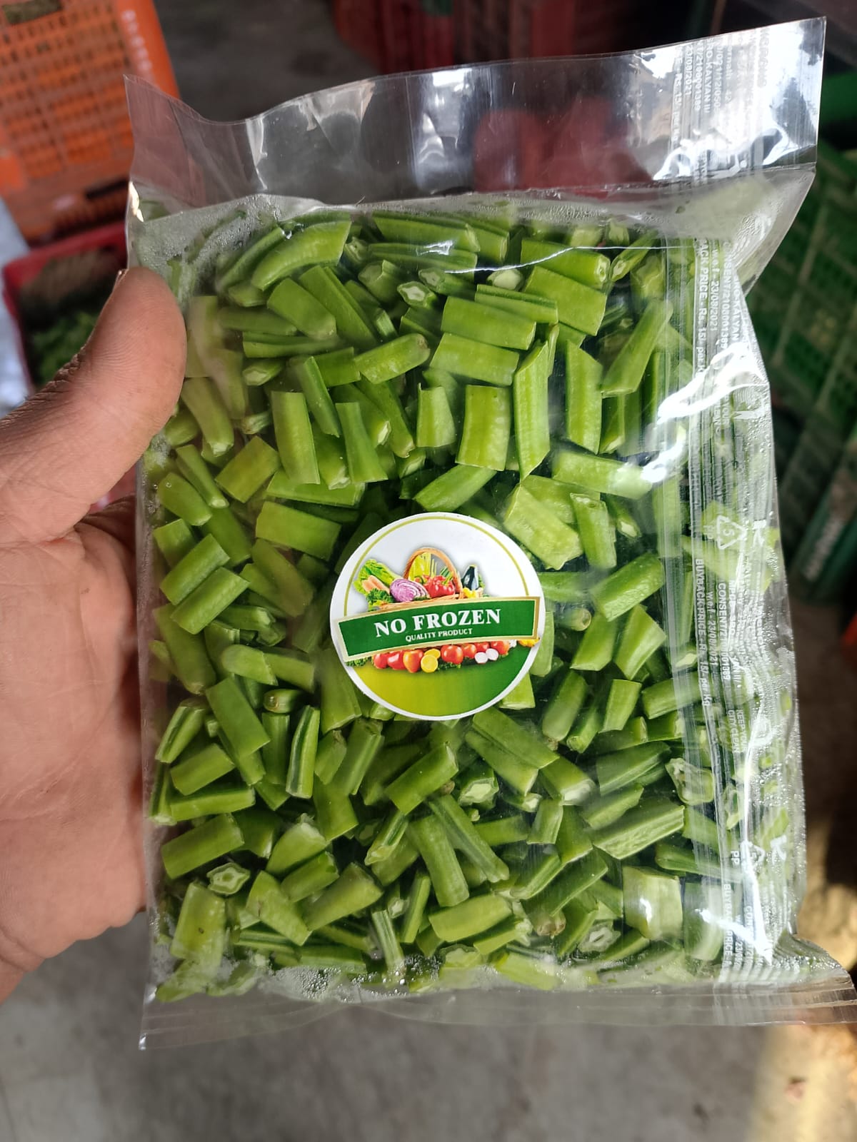 हाताने निवडून तयार केलेली गवार